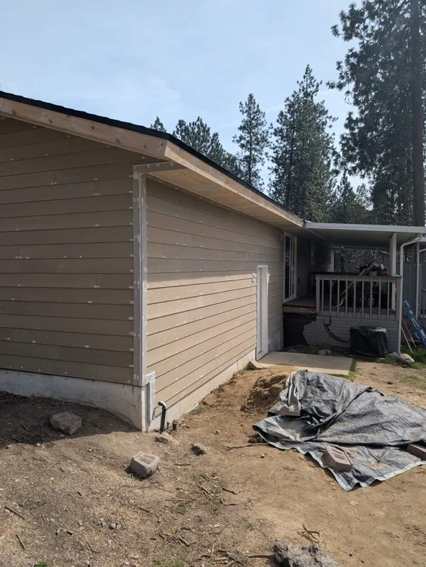 New siding and roofline by DG Contracting, Spokane WA